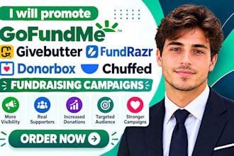 promote gofundme givebutter fundrazr donorbox chuffed fundraising campaigns