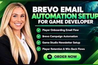 brevo email automation setup for game developer player onboarding campaign flows