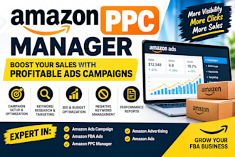 be your amazon ppc manager, amazon ads campaign management