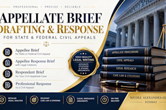 respond to a civil appeal with a professionally drafted legal brief today