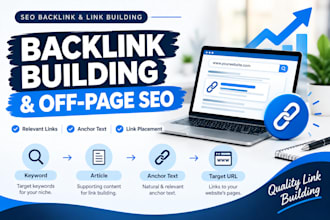 build relevant backlinks and improve off page SEO