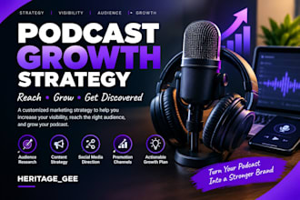 a podcast marketing strategy and audience growth plan