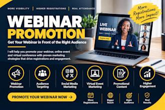 promote your webinar online event virtual conference