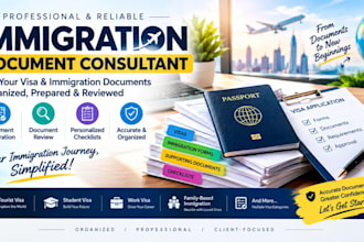 be your immigration document consultant for visa forms and document preparation
