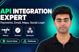 do API integration and payment gateway setup for your app