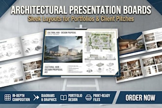 design professional architectural presentation boards