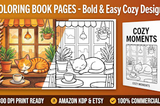 draw bold and easy coloring book pages for kdp