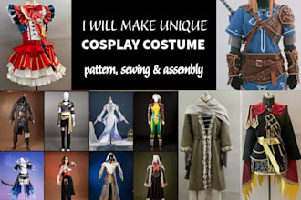 sew custom cosplay costume sewing anime cosplay outfit