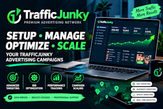 setup, manage, optimize and scale your traffic junky advertising campaigns