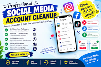 manually remove fake followers and unfollow account