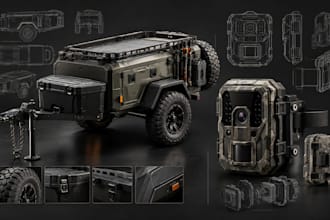 design hunting trailers, trail cameras, hunting gear and outdoor equipment