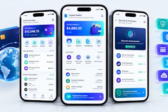 build a custom fintech, digital banking app for modern financial services