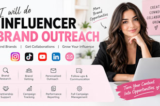 do influencer brand outreach and influencer brands research for collaborations