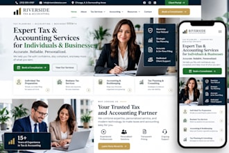 design wix tax advisor website tax preparation accounting firm website