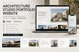 design cargo readymag architecture studio portfolio website project case studies