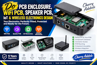 do pcb enclosure, wifi, speaker pcb, iot, arduino, wireless, electronics design
