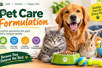create custom pet care product formulations