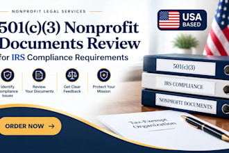 review your 501c3 nonprofit documents for irs compliance requirements