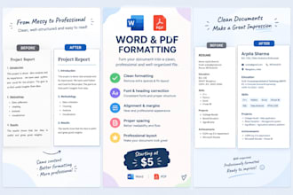 professionally format your word documents and pdfs