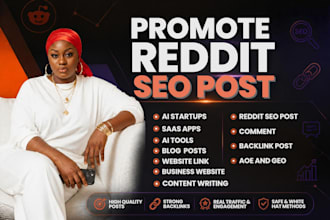 promote content writing blog post ai app via reddit seo post