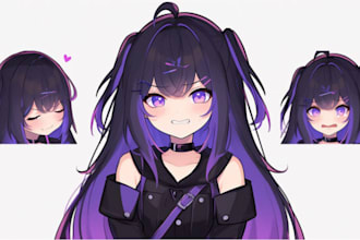 create a custom anime vtuber model with live2d rigging and animation