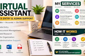 be your virtual assistant for data entry and admin support