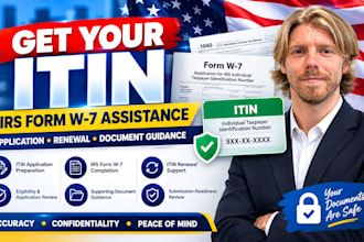 prepare your irs itin application and form w 7 for non US residents