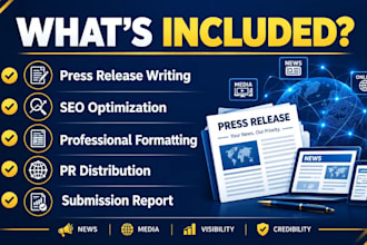 write a professional press release and press release distribution