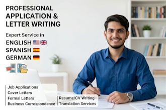 write professional letters and applications for you