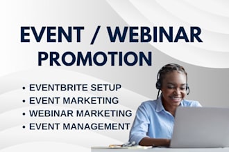 promote your eventbrite event, webinar and online event