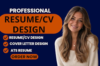 design a professional resume and CV