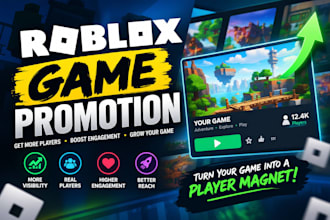 promote your roblox game to increase players and visits