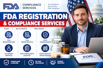 handle fda prior notice fsvp compliance US agent fda compliance registration fda
