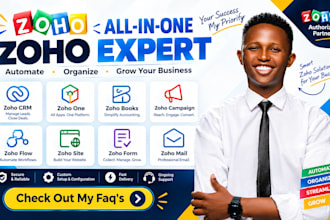 zoho crm, zoho one, zoho books, zoho campaign, zoho flow, site, form and mail