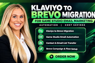 migrate klaviyo to brevo for game studio email marketing automation newsletter