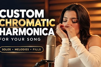 record custom chromatic harmonica for your song