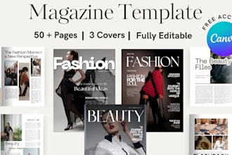 design digital magazine, print ready multi page magazine