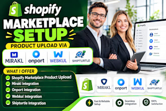 setup shopify marketplace product upload via mirakl onport webkul shipturtle