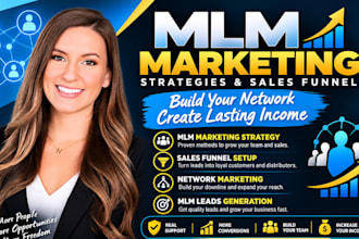 promote MLM marketing strategy and sales funnel,network marketing,mlm leads