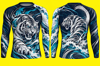 design custom MMA bjj rash guard
