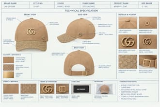 create cap and hat tech pack for baseball caps, snapbacks and bucket hats mockup