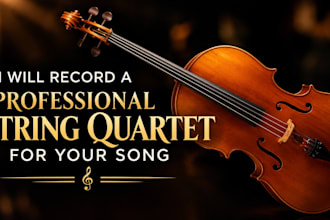 record a professional string quartet for your song