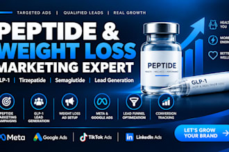do peptide marketing glp1 tirzepatide semaglutide weight loss leads peptide ads