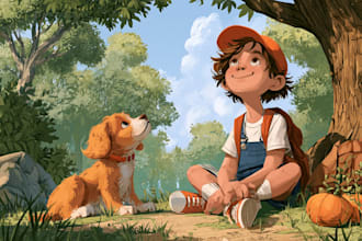 create custom children storybook illustrations