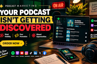 get more podcast visibility with SEO, and increase spotify and apple podcast