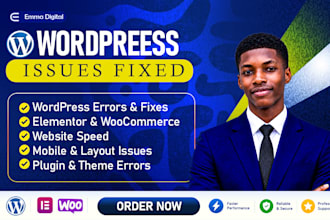 fix wordpress issues, wordpress bug fix, fix wordpress errors, wordpress website