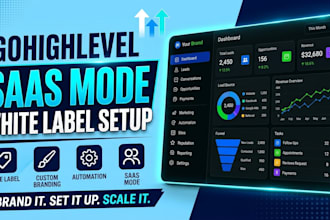 build your gohighlevel saas mode, white label, and ghl snapshot setup