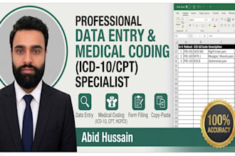 do accurate data entry form filling and medical coding