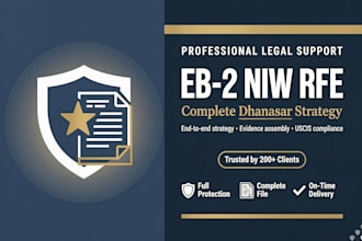 provide expert eb2 niw rfe dhanasar analysis and response