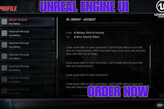 create unreal engine UI UX, hud, menus and umg widgets for your game